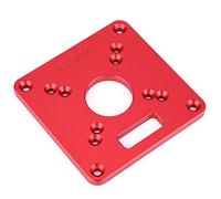 Annadue Plaque D'insertion pour Table de Défonceuse, Alliage D'aluminium | Plaque de Table de routeur de gravure avec bague de trou central pour Table de coupe, plaque d\'insertion de Machine de