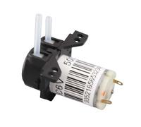 Annadue Pompe Péristaltique Miniature, Pompe Auto-amorçante 6 V DC, de Titrage Silencieuse, Angle Droit Noir, à Liquide pour Analyse en Laboratoire, échantillonnage d'eau (6V angle droit noir)