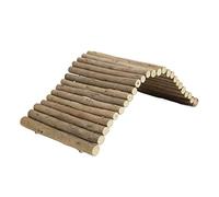 Annadue Pont en Bois pour Hamster, Pont Pliable pour Petits Animaux pour Cochons d'Inde, Furets, Hérissons, Cachette Flexible, Tunnel de Jeu pour Chinchilla (15 * 60CM)