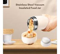 Annadue Pot à Nourriture pour Enfants Pot à Nourriture Thermique en Acier Inoxydable Anti-fuite Déjeuner Soupe Thermique, capacité de 850 Ml et Rouge, Idéal pour les étudiants et le Camping (500ML)