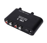 Annadue Préampli de Microphone avec Son Ducking, Préamplificateur de Micro à Gain Réglable 36 DB, Entrée 3,5 Mm 6,35 Mm, 3 Commandes Réglables pour Micros Dynamiques et à condensa