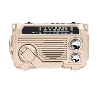 Annadue Radio d'urgence à Manivelle à énergie Solaire étanche à l'eau, Radio Portable AM FM SW avec Haut-Parleur Bluetooth 5.2 et Lampe de Poche, Idéale pour la Maison et Le Camping (Kaki)