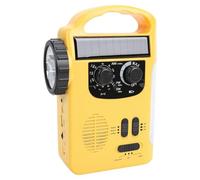 Annadue Radio d'urgence Solaire à Manivelle, Lanterne de Camping Portable à LED avec Chargeur USB Radio AM FM, Haut-Parleur intégré, Antenne Rétractable, pour la Survie d'urgence en