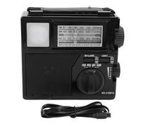 Annadue Radio Portable AM FM SW Alimenté par L'énergie Solaire, alimenté par Batterie et Rechargeable par USB Prend en Charge Bluetooth, la Lecture USB de la Carte TF Comprend Une