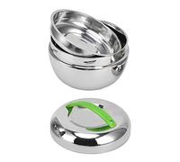Annadue Récipient Alimentaire Thermique, Boîte à Lunch Isolée à Double | Pot de repas thermique, préparation de repas au bureau, stockage des aliments divisés de 1,3 L, couches empilables portables