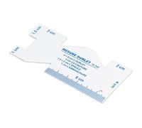 Annadue Règle de Couture en Aluminium, Jauge de Mesure de Couture Portable pour Dessiner des Motifs de Coupe, Règle de Matelassage Durable et Précise pour la, la Broderie, l'artisanat