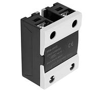 Annadue Relais Statique 40A, 0-10VDC à 250VAC | Convertisseur DC vers AC robuste 40 A, coque ignifuge, indicateur d\'état LED, base en aluminium pur.