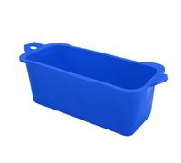 Annadue Revêtement de Tasse à Graisse en Silicone Réutilisable, étanche, pour Barbecue, Camping, Gril, Résistant à la Chaleur, Facile à Nettoyer (Blue)