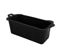 Annadue Revêtement de Tasse à Graisse en Silicone Réutilisable, étanche, pour Barbecue, Camping, Gril, Résistant à la Chaleur, Facile à Nettoyer (Black)