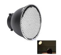Annadue Riche de Lampe Diffuseur de 7 Pouces de 7 Pouces avec Une Grille en Nid d'abeille pour Le Studio Mount Studio Strobe