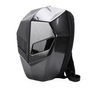 Annadue Sac à Dos Moto LED Look Carbone écran Programmable | Finition de carbone, outils d\'application Graffiti, panneau à motif œil, larges bretelles, dos en maille, boucle de