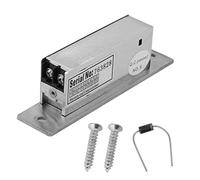 Annadue Serrure de Porte à Gâche électrique Réglable, Serrure de Contrôle d'accès de Type étroit pour Portes Métalliques en Bois, Mode de Déverrouillage Double sans NC, Argent 4,33 X 0,98 Pouces
