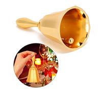 Annadue Sonnette de Bar, Cloche de Dîner, Cloche de Rappel de Comptoir pour le Service de Restaurant de Classe, à Main pour Professeur Barman (GOLD)
