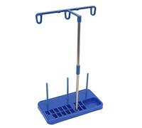 Annadue Support de Bobine de Machine à Coudre, Support de Fil en Plastique Bleu Facile à Assembler et à Démonter pour les Fournitures de Couture Ménagères, Accessoires pour le Quilting, la Broderie,