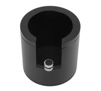Annadue Support de Bourrage de Support de Porta en Alliage d'aluminium, Base de Station de Bourrage à Hauteur Réglable pour Porta de 51mm 53mm 58mm, Tapis de d'accessoires de Machine à café (BLACK)