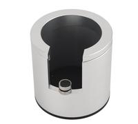 Annadue Support de Bourrage de Support de Porta en Alliage d'aluminium, Base de Station de Bourrage à Hauteur Réglable pour Porta de 51mm 53mm 58mm, Tapis de d'accessoires de Machine à café (SILVER)