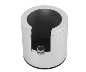 Annadue Support de Bourrage de Support de Porta en Alliage d'aluminium, Base de Station de Bourrage à Hauteur Réglable pour Porta de 51mm 53mm 58mm, Tapis de d'accessoires de Machine à café (SILVER)