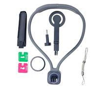 Annadue Support de Cou Magnétique pour Téléphones, pour L'enregistrement, Support de Cou Mains Libres POV Vlog avec Sangle de Poitrine, Idéal pour L'enregistrement Vidéo de Sport, de