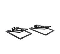 Annadue Support de Haut-Parleur de Bureau incliné, Angle de 16 Degrés, Rehausseur de Haut-Parleur de Bibliothèque en Alliage D'aluminium avec Coussinets en Mousse Anti-Vibrations, pour