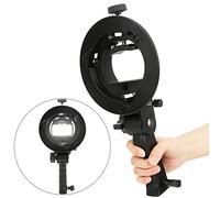 Annadue Support de Lampe Torche en Forme de S pour Monture | Poignée portative, prise de vue en studio, réglage flexible, construction légère, boîte à lumière parapluie