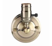 Annadue Support de Lumière Vintage, Applique Murale E27 avec Interrupteur, Support de Lumière de Décoration à Usage Domestique pour Couloir de Chambre à Coucher, 220V Noir (Bronze)