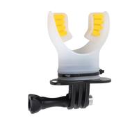 Annadue Support de Mors pour Caméra d'action avec Embout Buccal en | Support de morsure de bouche pour le surf, le patinage, le kayak POV, avec cordon flottant et tour de cou, convient à