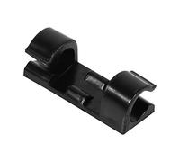 Annadue Support de Rangement de Fil, Organisateur de Clip de Chute de Cordon, Pince de Gestion de Câble Adhésive, 20 Pièces Clip de Fil Transparent pour l'organisation des Câbles de Bureau (Black)