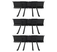 Annadue Support de Rangement Mural Robuste pour Outils de Garage, Charge de 360 lb avec Rail de 48 Pouces pour Pelles, Balais et échelles, Pas de Goujon Central Standard de 16 Pouces (3 plaques 6