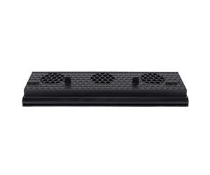 Annadue Support de Refroidissement pour Consoles de Jeux | Station de refroidissement verticale, barre lumineuse LED, hub USB 3 ports, protection contre la surchauffe, gain de place