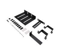 Annadue Support PC Sous le Bureau Robuste, Antirouille, Support CPU pour Tour d'ordinateur, Pas de Pince de Perçage sur le Pied de Bureau jusqu'à 80 X 50 Mm, Mural pour PC Peu Encombrant avec Flux