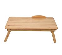 Annadue Support Pliable en Bois pour Ordinateur Portable, Table élévatrice Pliante, Bureau pour Ordinateur Portable en Bois, Support Modifiable pour Canapé-lit (50 * 30 sans tiroir)