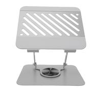Annadue Support pour Ordinateur Portable Rotatif à 360°, Hauteur de Bureau Variable, Conception Rotative, Ergonomique, Alliage D'aluminium Durable, Compatible avec Tous Les Ordinateurs