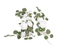 Annadue Swag de Fleurs d' de Mariage Artificielles, Arrangement Floral de Signe de Bienvenue, Décoration de Toile de Fond pour la Cérémonie de Mariage Intérieure et Extérieure (18255)