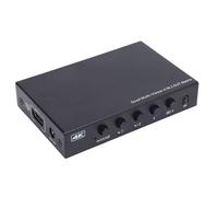 Annadue Switch Multiviewer HDMI 4K 4x2, Commutateur Transparent en 2 en Arrière avec Télécommande, 6 Modes D'affichage pour la Console de Jeu de la Caméra PC pour (Prise UE)