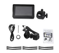 Annadue Système de Caméra de Vélo avec Moniteur 5" avec Vision Nocturne Exceptionnelle pour Les Déplacements Quotidiens et Les Sorties du W nd, ABS, Noir (Grande caméra de recul carrée)