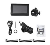 Annadue Système de Caméra de Vélo avec Moniteur 5" avec Vision Nocturne Exceptionnelle pour Les Déplacements Quotidiens et Les Sorties du W nd, ABS, Noir (Petite caméra de recul carrée)
