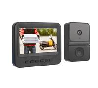 Annadue Système D'Interphone Vidéo, Caméra de Porte Vidéo de 4,3 "avec Interphone à Deux Voies, Vue Grand Angle à 170 °, Caméra de Jour et de Nuit, IP66 Imperméable Extérieur