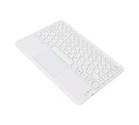 Annadue Tablette Tactile Ultra Mince Portable 10 Pouces sans Fil Mini Clavier étanche Clavier pour Téléphones Mobiles, Ordinateurs Portables, Ordinateur de Bureau(Blanc)
