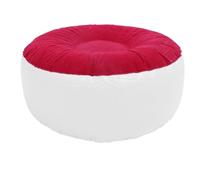Annadue Tabouret Gonflable, Repose-Pieds Rond Portable Léger avec Un Design Ergonomique, pour Voyage Camping Randonnée en Plein Air (Rouge)