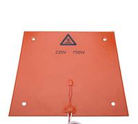Annadue Tapis Chauffant en Silicone, Coussin Chauffant 220V 750W 310mm | Coussin chauffant en silicone, de construction d\'imprimante 3D, chauffage rapide, économie d\'énergie, support adhésif,