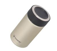 Annadue Tasse de Voyage en Acier Inoxydable, Flacon de Bouteille de Tasse à café Thermique isolé Sous Vide pour les Déplacements en Plein Air, la Randonnée, Couvercle Anti-fuite, Acier 18/8