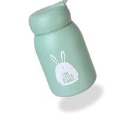 Annadue Tasse Isolée, Double Couche 330 Ml, Petite Tasse Portable en Forme de Lapin Mignon pour les Voyages, les Sports de Plein Air, d'eau Chaude de Dessin animé avec une Bonne étanchéité (GREEN)
