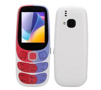 Annadue Téléphone 2G de Téléphone Portable Senior de Grande clé, Téléphone Mobile de Base pour Les Personnes âgées, Lampe de Poche, Radio FM, Volume Fort, 2G Triple Sim, Batterie (White)
