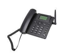 Annadue Téléphone de Bureau GSM Quadribande sans Fil, combiné Téléphonique Fixe sans Fil 2G avec Antenne, Réveil, Double Carte SIM, pour Centre D'appels à Domicile, Entreprise, Hôtel