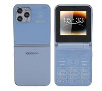 Annadue Téléphone Portable à Rabat à Gros Boutons pour Personnes âgées, Affichage Double écran, Gros Chiffres, Numérotation Rapide, Haut-Parleur, Caméra HD, Lampe de Poche LED, Batterie