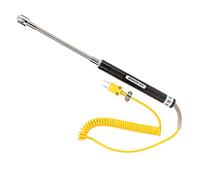 Annadue Thermocouple de Type K, Capteur de Thermocouple en Acier Résistant à la Chaleur avec Poignée Isolée, Sonde de Température pour les Tests de Fours Industriels, Réponse Rapide de Haute