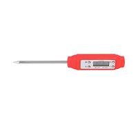 Annadue Thermomètre Alimentaire Numérique, Thermomètre d'étalonnage Automatique de Style Stylo, de Poche électronique de Haute Précision pour la Cuisson des Grillades (rouge)