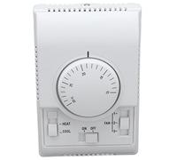 Annadue Thermostat de Climatisation Centrale 110 220V | Commande à double fil, boîtier standard 86, capteur à soufflet métallique, chauffage et refroidissement, bâtiments civils
