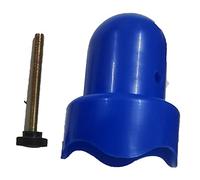 Annadue Trampoline Enclosure Pole Cap with Screw, Bleu, for Trampoline | Capuchon de remplacement pour poteaux, plastique ABS, avec crochet pour filet de sécurité, pour poteaux de 3,8 cm