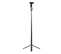 Annadue Trépied Extensible pour Perche à Selfie, Support en Alliage d'aluminium à 4 Pieds, Télécommande Rechargeable pour Téléphones Portables, Caméras d'action